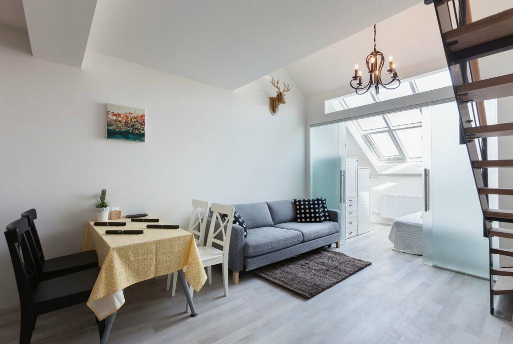 프라하 Kent Ridge Loft, Sokolska 아파트 외부 사진